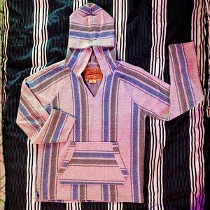 Twill pull over jacket sz med